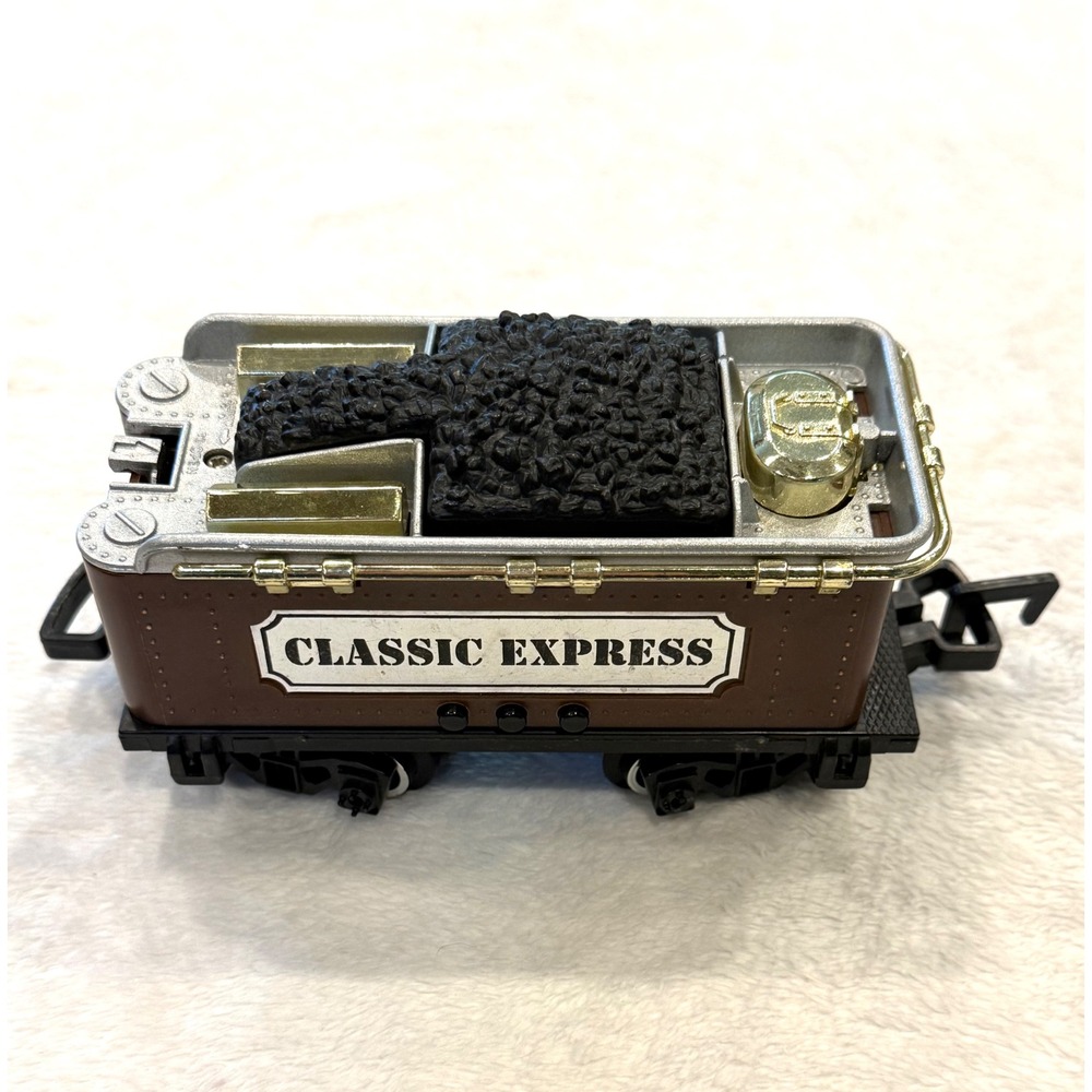 Vintage 1992 Toy‎ State Classic Express Coal Tender Train Car Brown 6.5in Works!